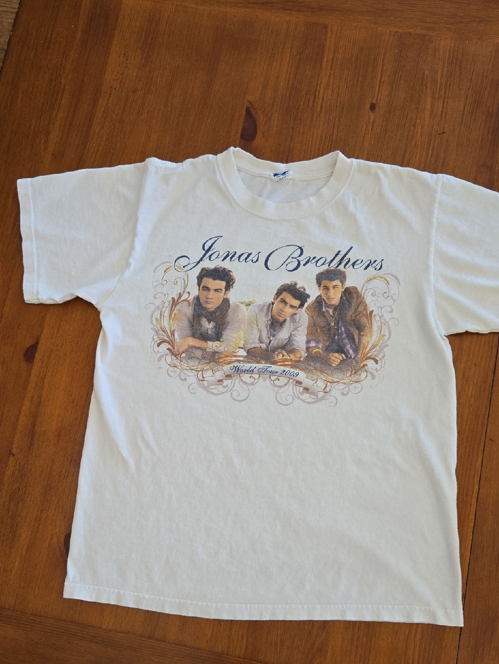 Jonas Brothers 2009 World Tour Concert Tee. Size Medium.